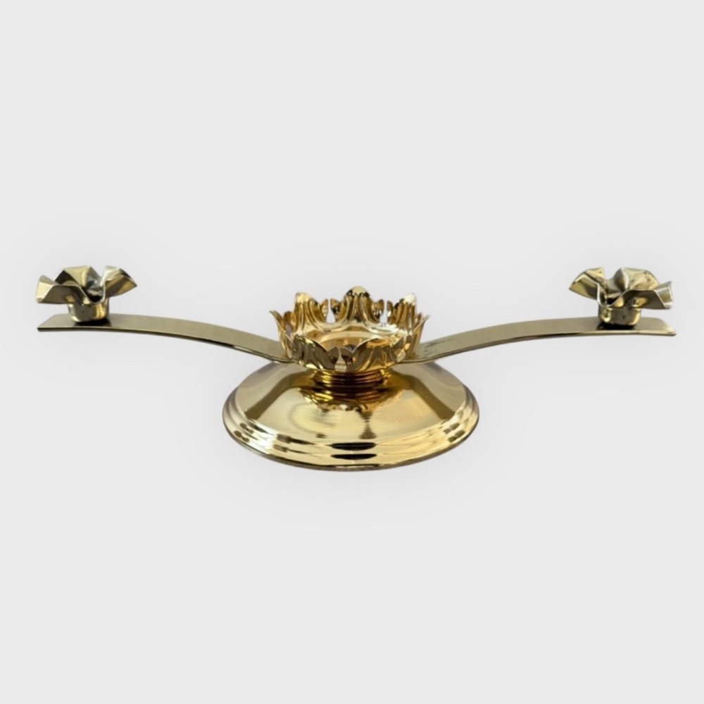 Elegant Gold Candle Holder